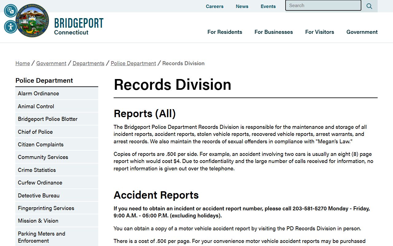 Bridgeport released-inmate booking photo records source
